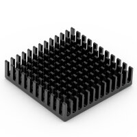 Aluminium Kühlkörper 40x40x11mm (10er Set) in Schwarz -Effiziente Wärmeableitung für Elektronik & Hardware