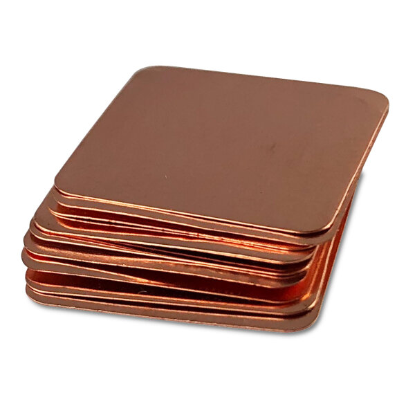 Kupferplättchen [15x15x0,1mm] [10 Stück] Copper Pad Heatsink
