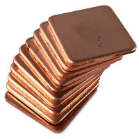 Kupferplättchen [15x15x1mm] [10 Stück] Copper...
