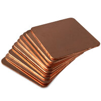 Kupferplättchen [20x20x0,5mm] [10 Stück] Copper...